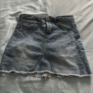 A jean skirt